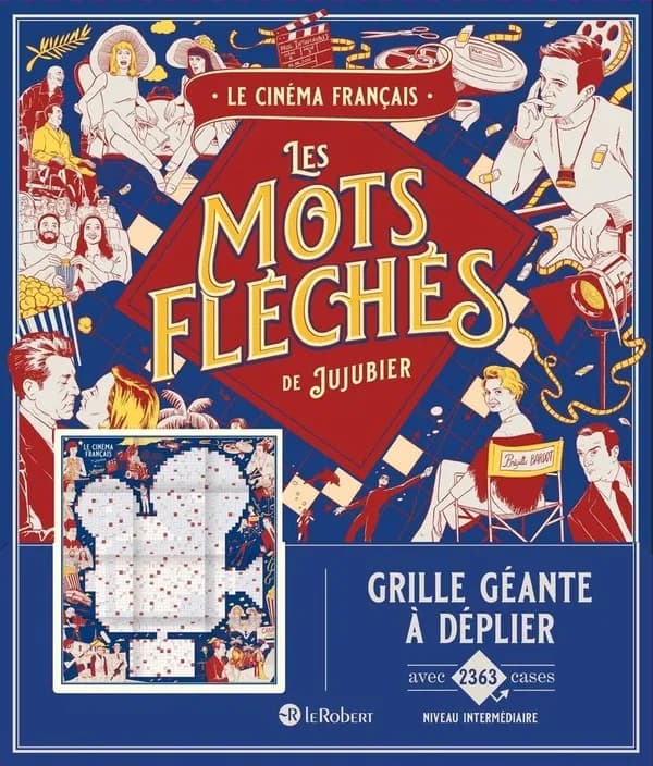 Le cinéma français : grille géante à déplier avec 2363 cases - niveau intermédiaire