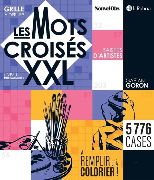 Les mots croisés XXL : Baisers d'artistes