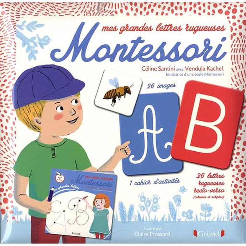 Mes grandes lettres rugueuses Montessori