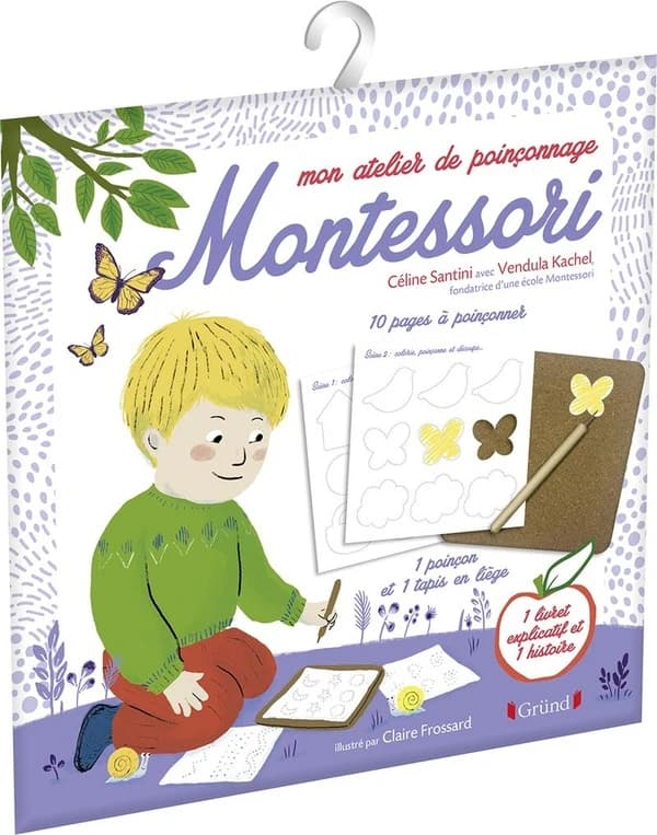 Mon atelier de poinçonnage Montessori : 10 pages à poinçonner. : [Album à colorier]