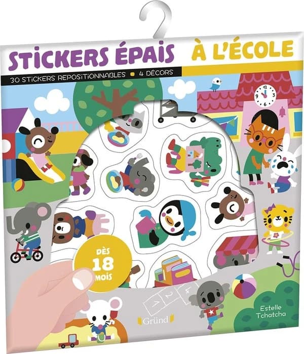 Stickers épais : à l'école : [Autocollant]