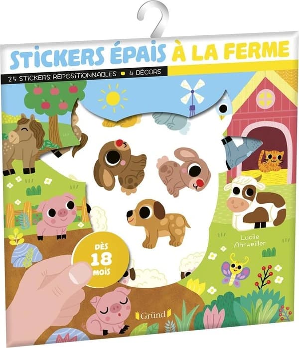 Stickers épais : à la ferme