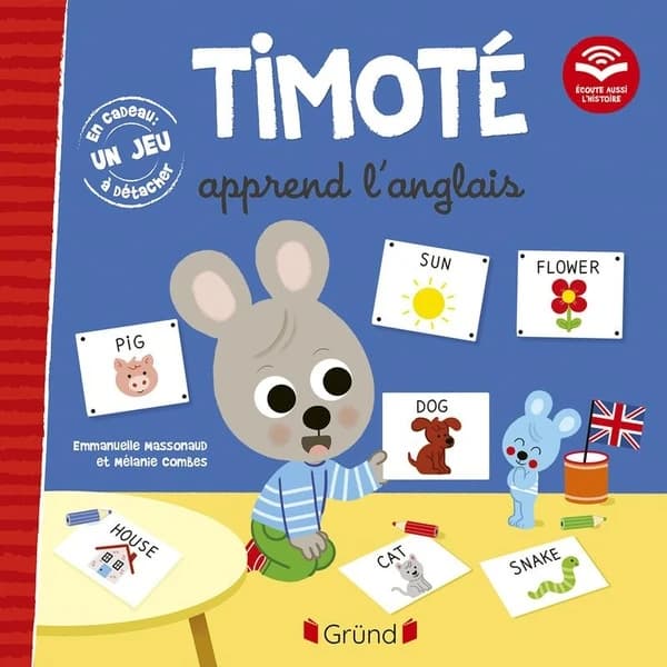 Timoté apprend l'anglais : Avec 1 jeu à détacher