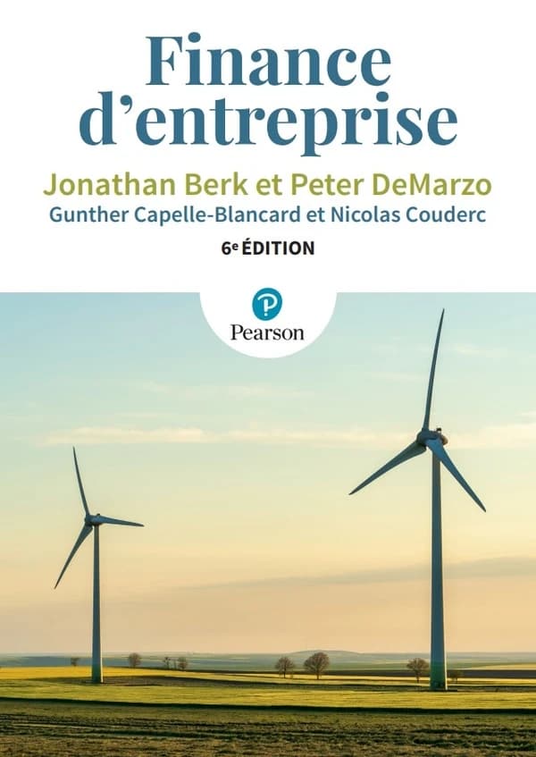 Finance d'entreprise (6e éd.) Jonathan Berk,... Peter DeMarzo,... ; [adaptation française de la 6e édition anglaise par] Gunther Capelle-Blancard,... Nicolas Couderc,...