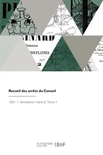 Recueil des arrets du conseil