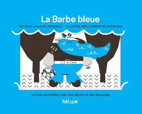 La Barbe-Bleue : un livre-accordéon avec des décors et des découpes