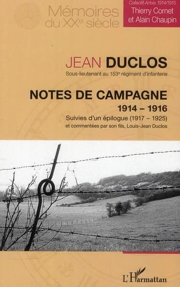Notes de campagne : 1914-1916