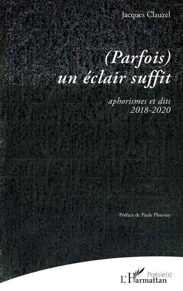 (Parfois) un éclair suffit : aphorismes et dits, 2018-2020