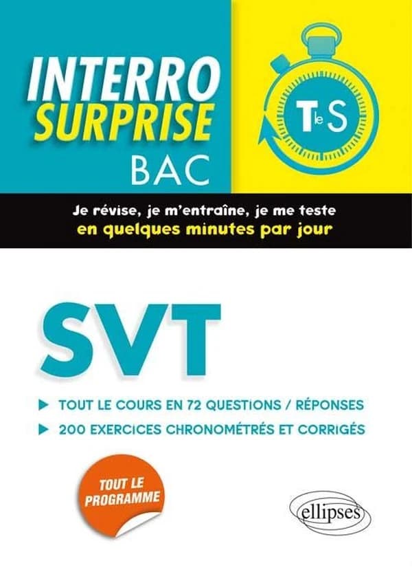 Interro surprise : svt ; terminale s ; interro surprise