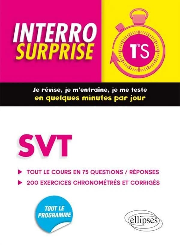 Interro surprise : SVT Première S