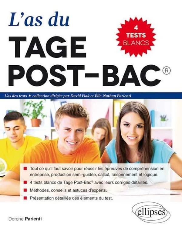 L'as du Tage Post-Bac : 4 tests blancs de Tage Post-Bac