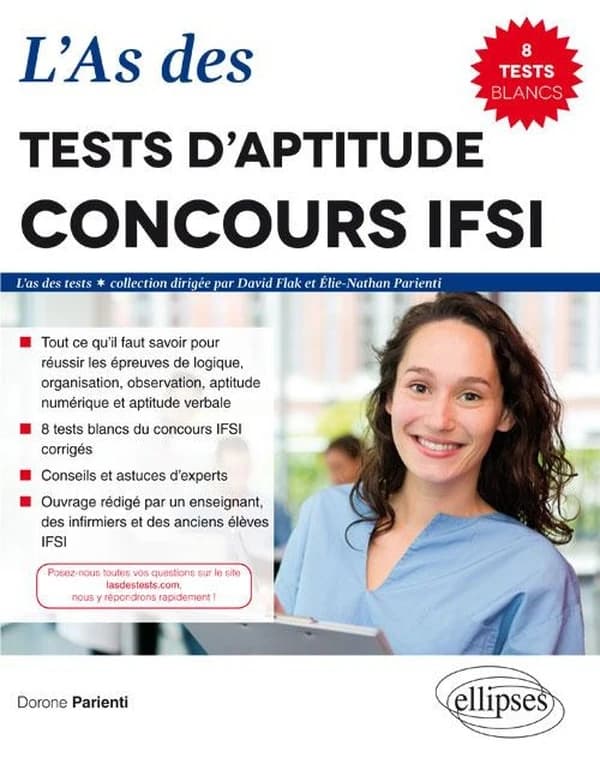 L'as des tests d'aptitude concours IFSI : 8 tests blancs