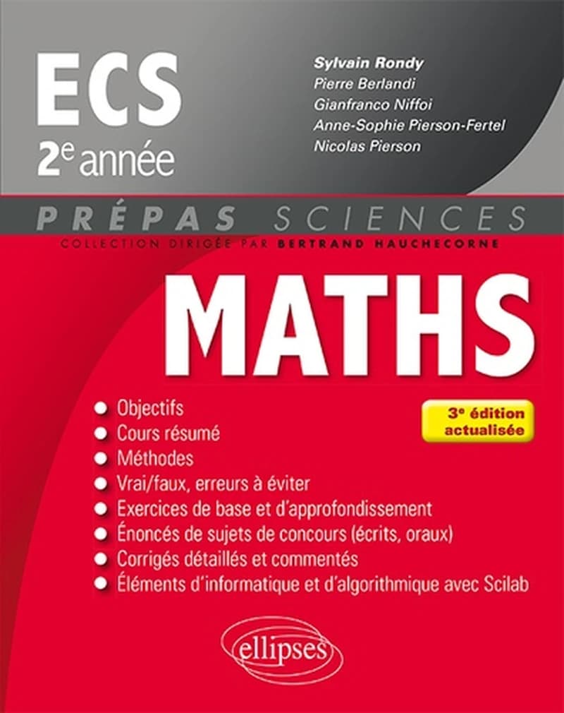 Prépas Sciences - Mathématiques ECS 2e année