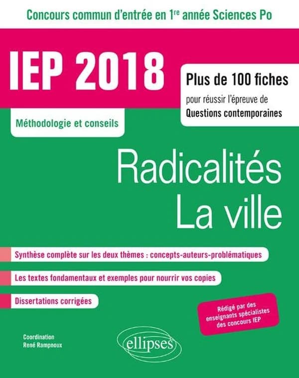 Radicalités ; La ville : IEP 2018