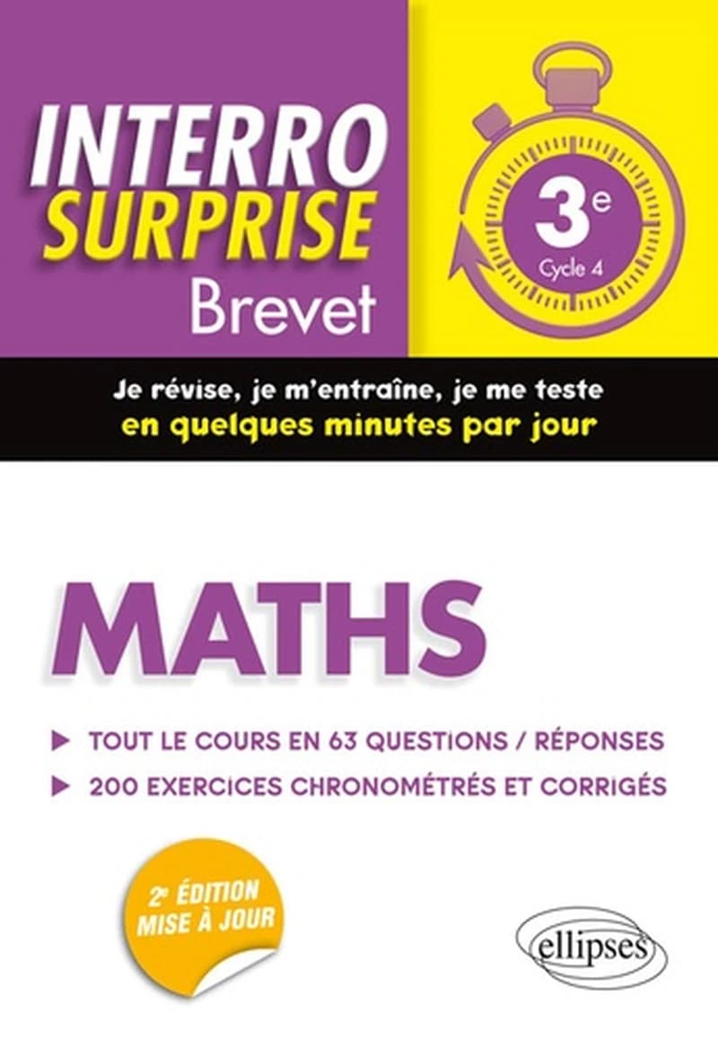 Interro surprise : mathématiques ; 3e (édition 2018)