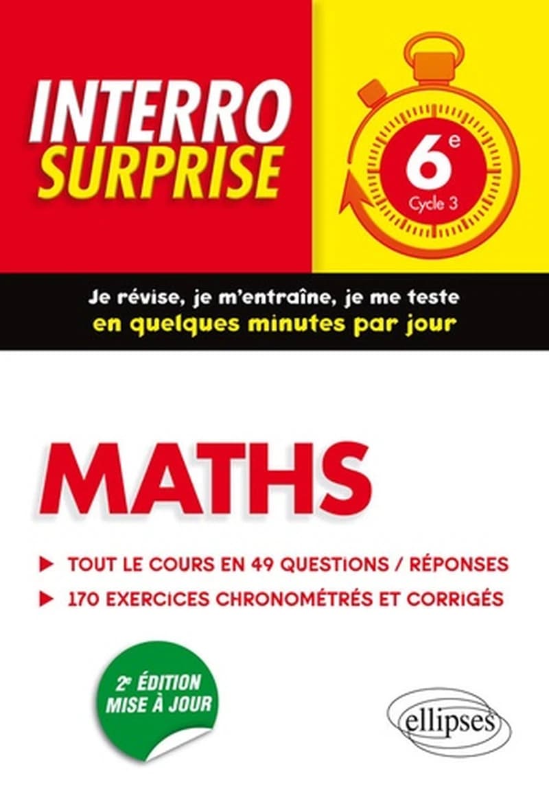 Interro surprise : mathématiques ; 6e (2e édition)