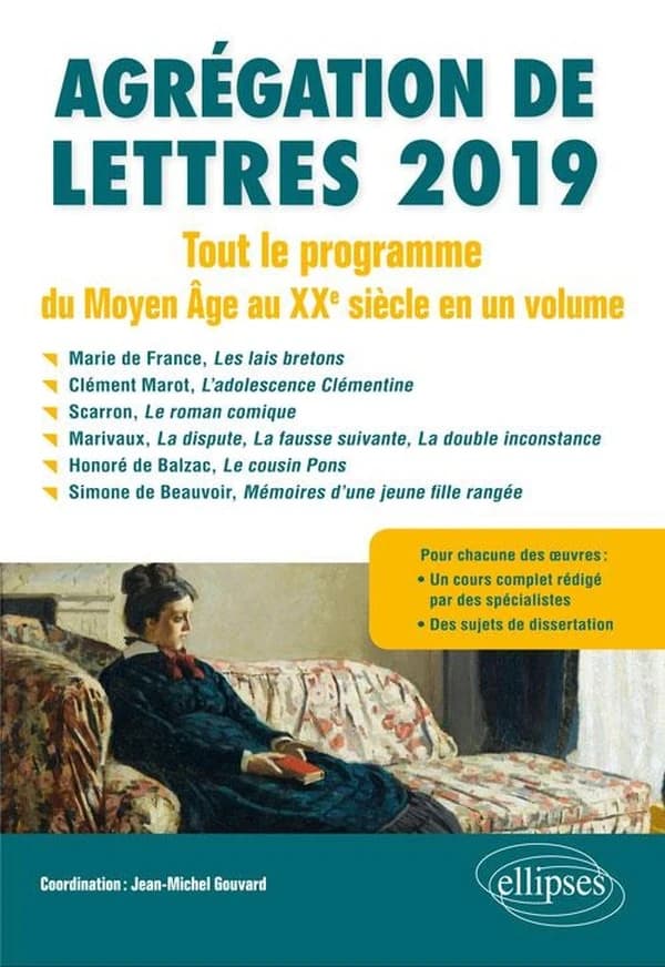 Agrégation de lettres 2019 : tout le programme du Moyen âge au XXe siècle en un volume
