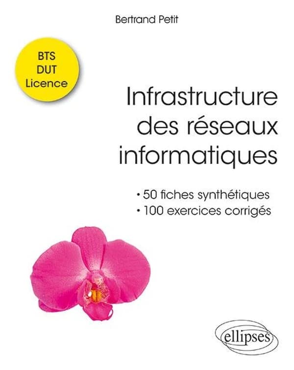 Infrastructures des réseaux informatiques : 50 fiches synthétiques et 100 exercices corrigés : BTS-DUT-Licence