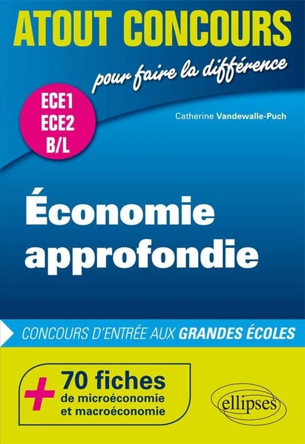 Économie approfondie : 70 fiches : 70 notions de microéconomie et de macroéconomie : 1re et 2e années ECE et B-L