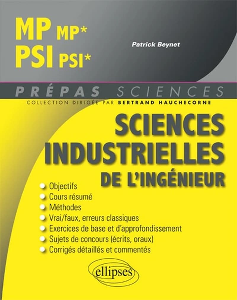 Sciences industrielles de l'ingénieur MP MP*, PSI PSI*