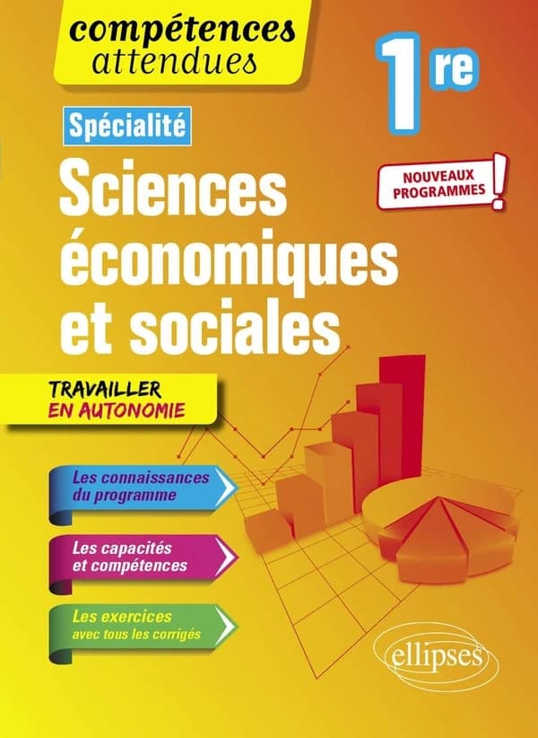 Compétences attendues ; spécialité sciences économiques et sociales ; 1re ; nouveaux programmes