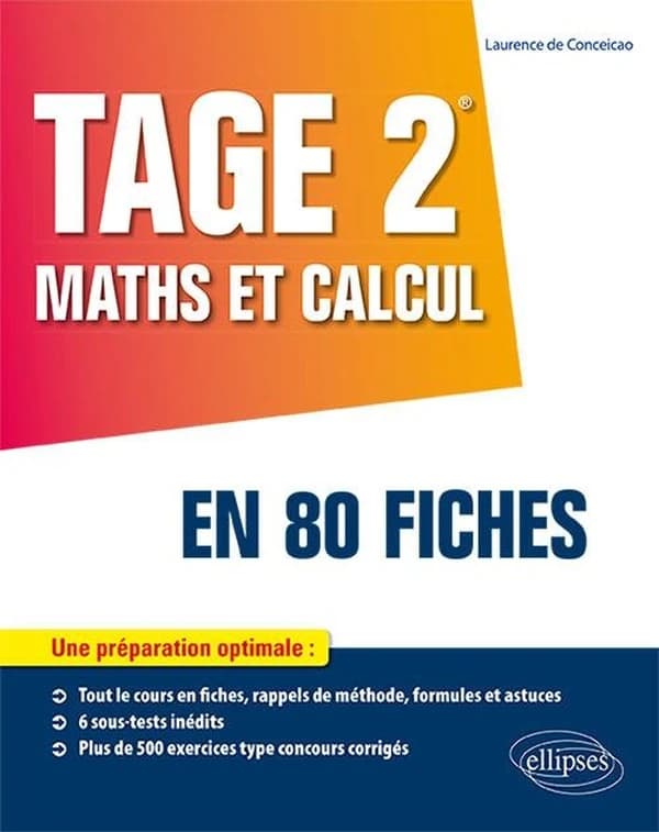 TAGE 2 : maths et calcul en 80 fiches