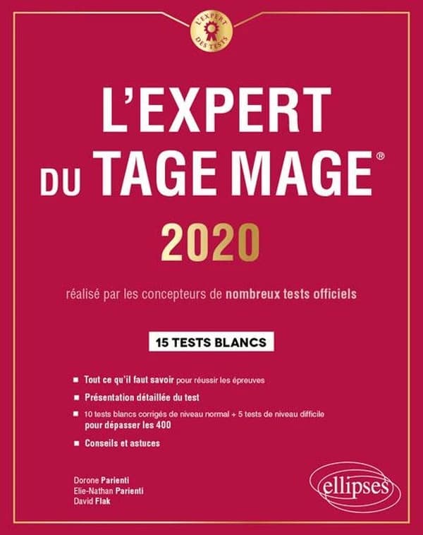L'expert du TAGE MAGE : 15 tests blancs ([Éd.] 2020) Dorone Parienti, Elie-Nathan Parienti, David Flak
