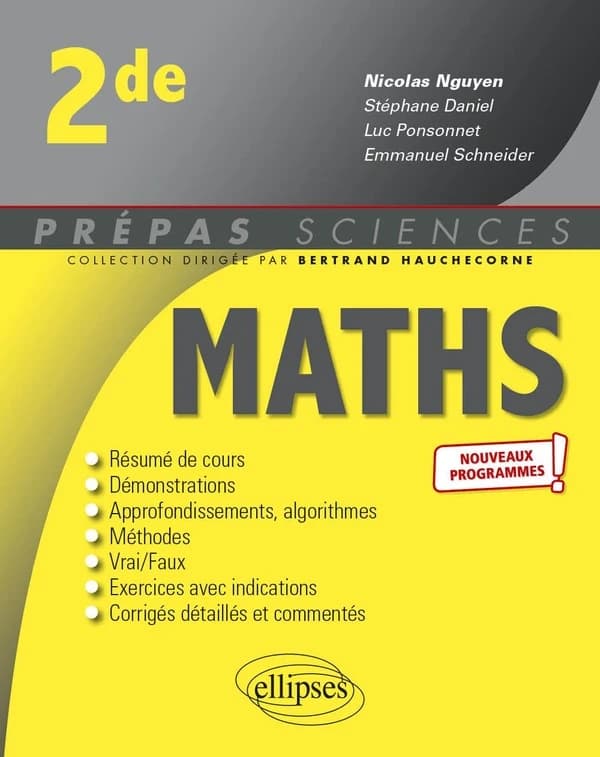 Mathématiques : seconde : nouveaux programmes !