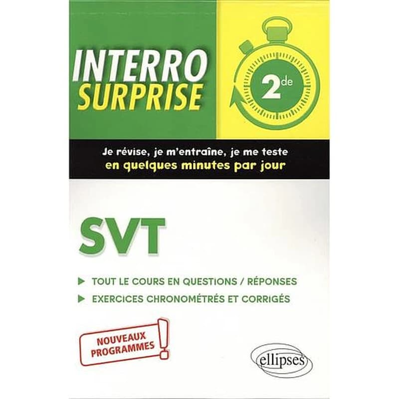 Interro surprise : svt ; 2de ; nouveaux programmes (édition 2020)