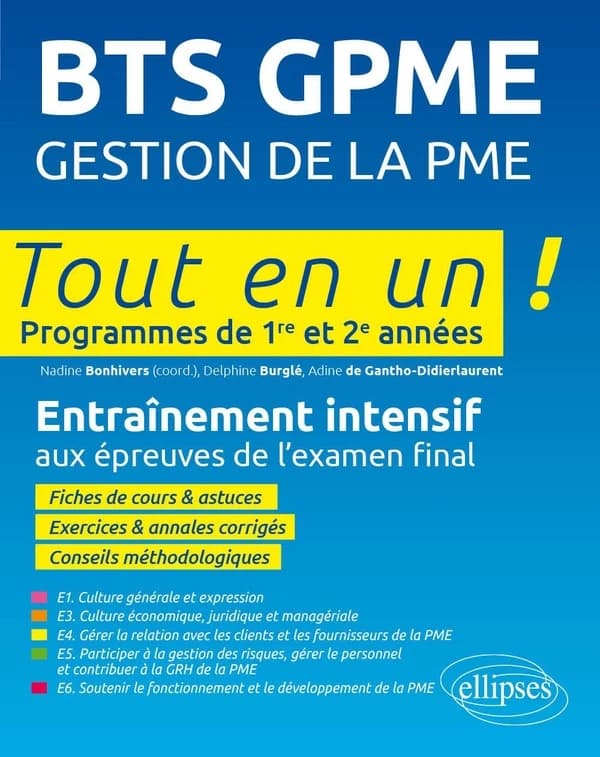 BTS GPME Gestion de la PME : Entraînement intensif aux épreuves de l'examen final