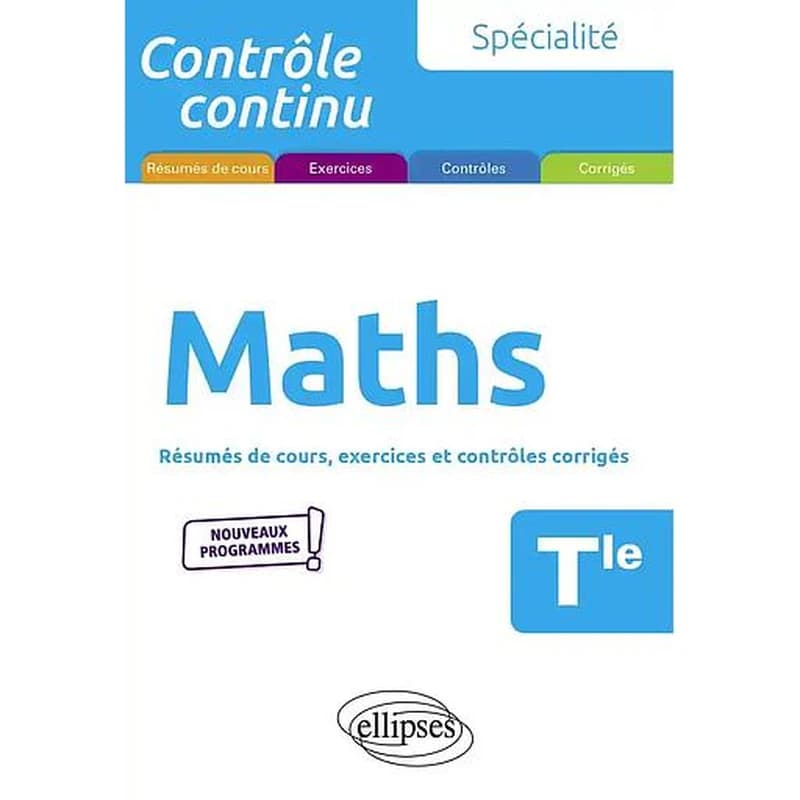 Contrôle continu ; specialite matématiques ; terminale ; nouveaux programmes
