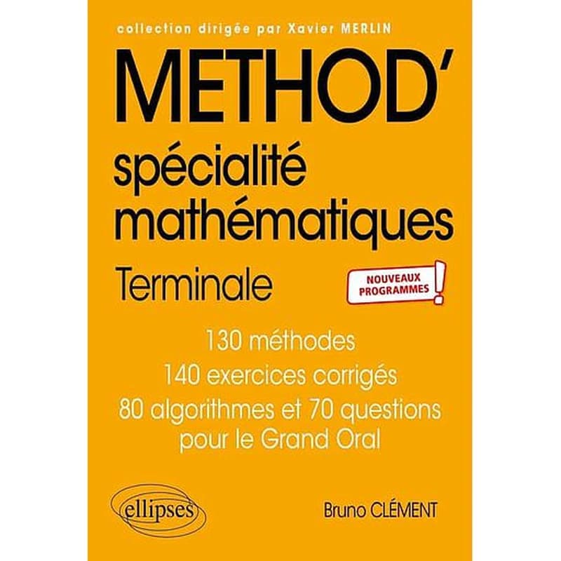 Spécialité mathematiques ; terminale ; nouveaux programmes