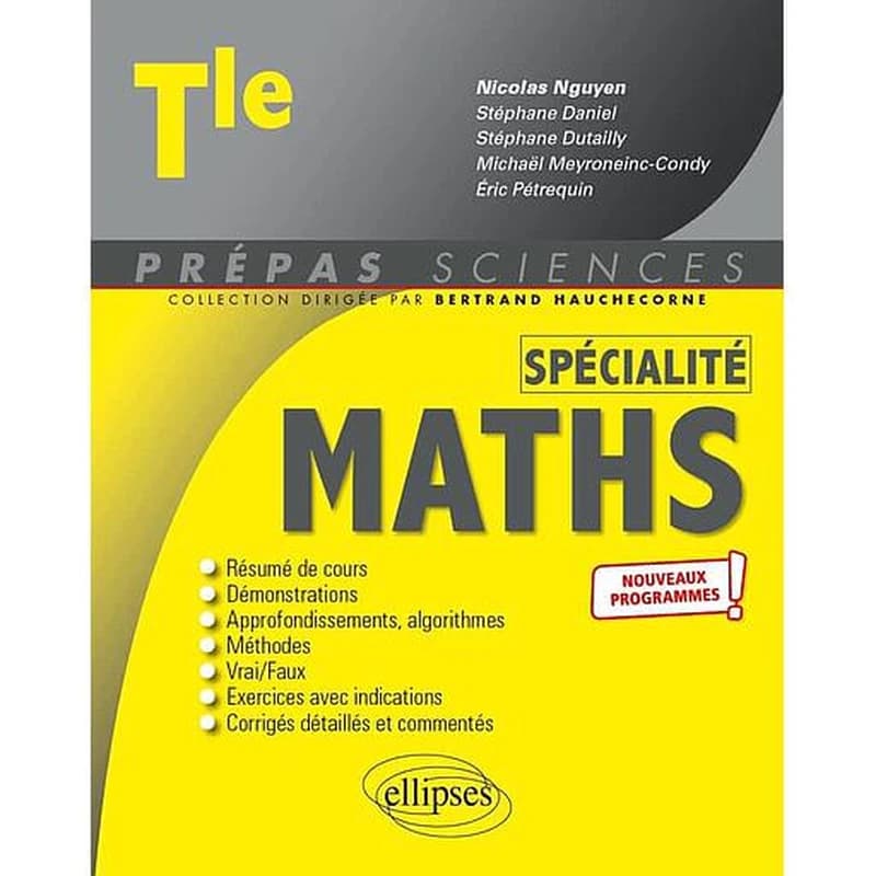Spécialité mathématiques ; terminale ; nouveaux programmes (édition 2020)