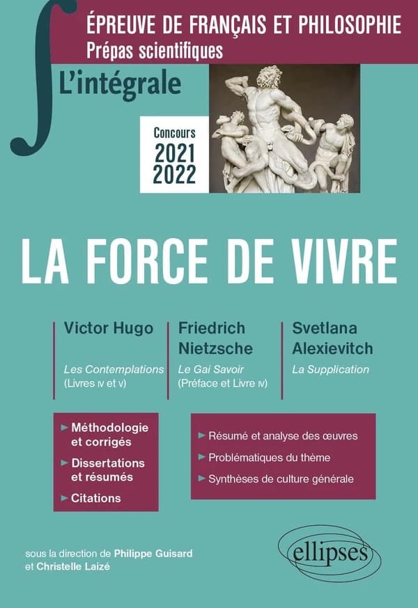 La force de vivre : Victor Hugo, "Les contemplations" (livres IV et V), Friedrich Nietzsche, "Le gai savoir" (préface et livre IV), Svetlana Alexievitch, "La supplication"