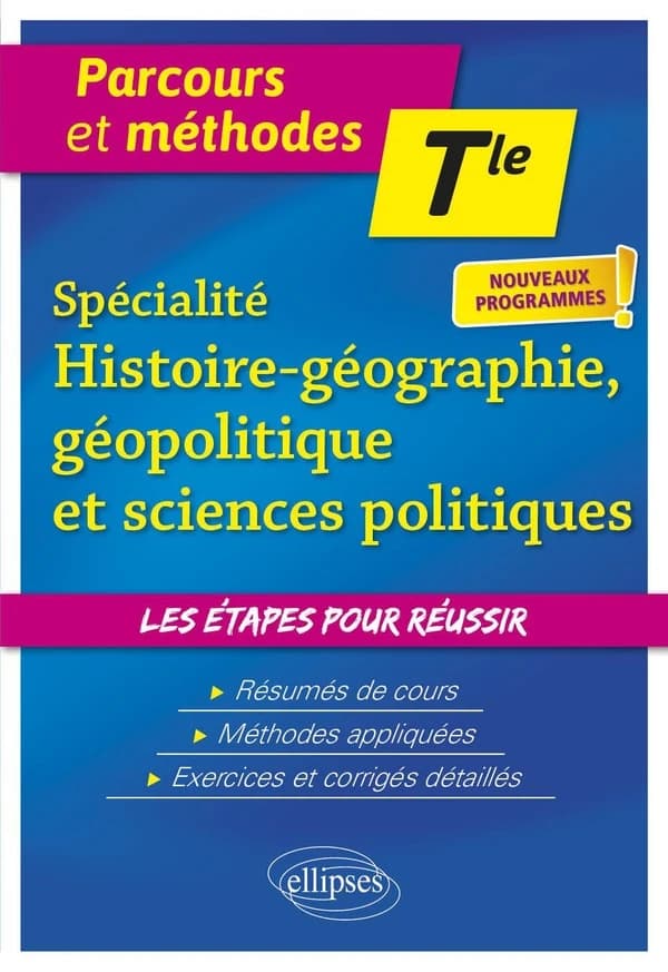 Spécialité histoire-géographie-géopolitique et sciences politiques ; terminale ; nouveaux programmes