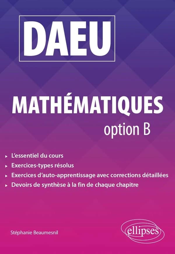 DAEU : mathématiques, option B