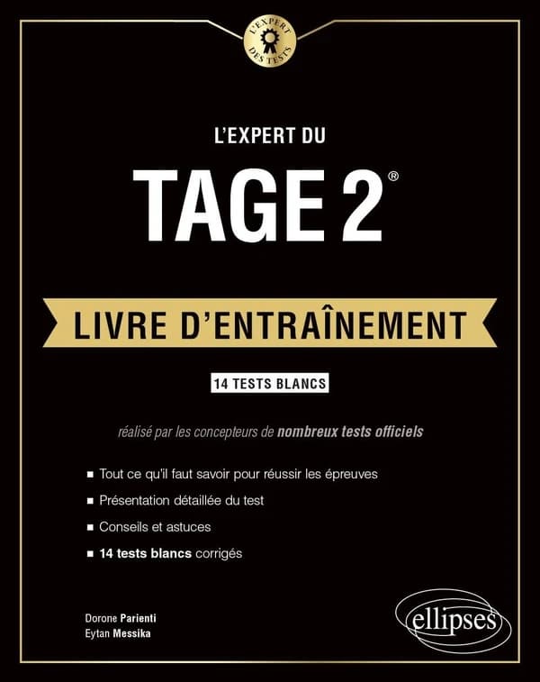 L'expert du TAGE 2 : livre d'entraînement : 14 tests blancs