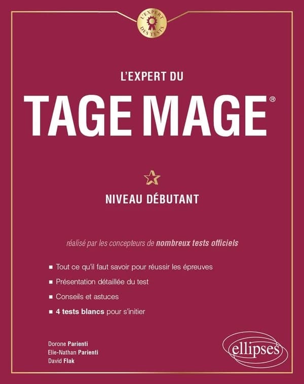 L'expert du TAGE MAGE : niveau débutant : 4 tests blancs