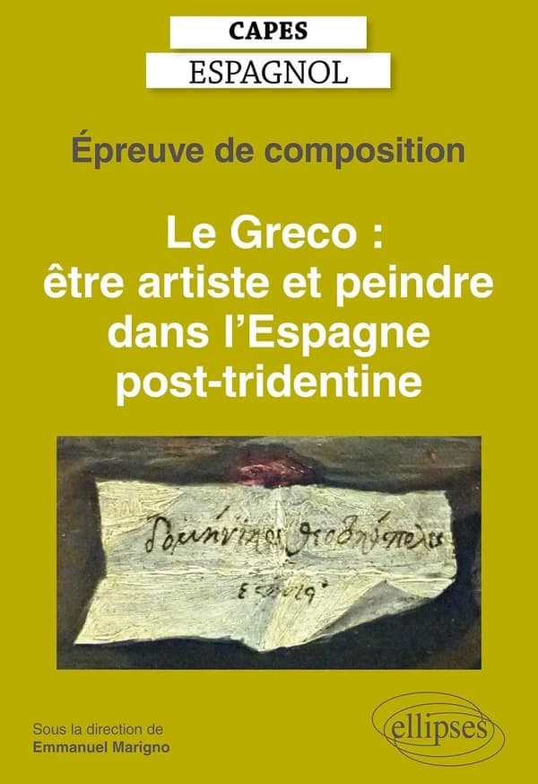 Épreuve de composition au CAPES d'espagnol : Le Greco, être artiste et peindre dans l'Espagne post-tridentine