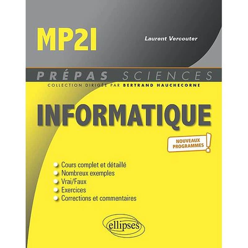 Informatique MP2I : nouveaux programmes !