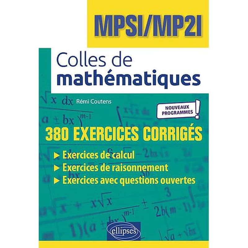 Colles de mathématiques : MPSI-MP2I : nouveaux programmes !