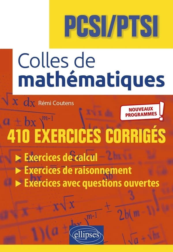 Colles de mathématiques : PCSI, PTSI : nouveaux programmes !