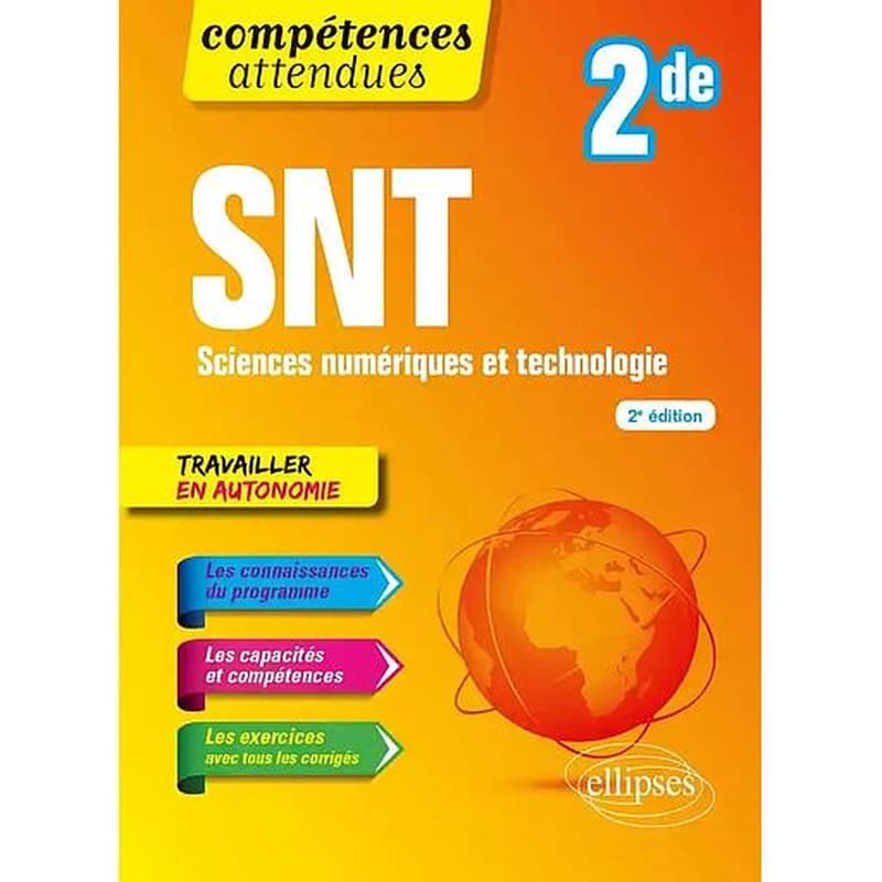 SNT, sciences numériques et technologie, seconde