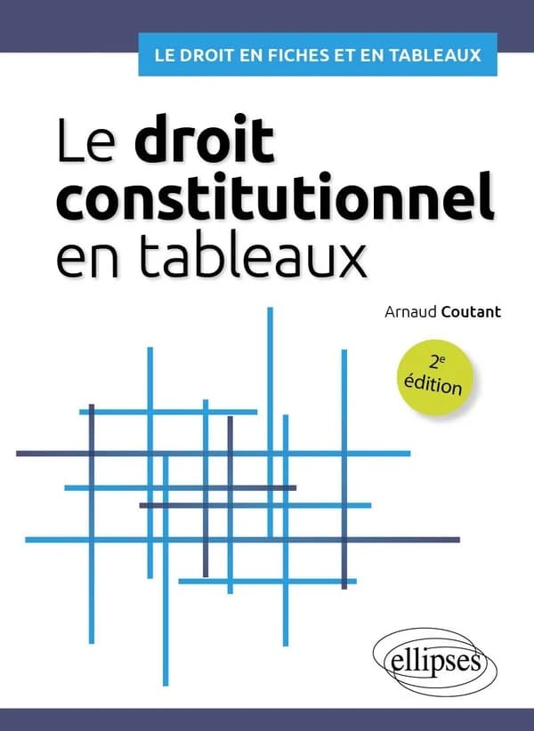 Le droit constitutionnel en tableaux (2e éd.) Arnaud Coutant,...