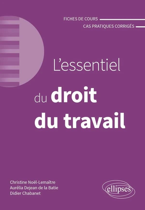 L'essentiel du droit du travail : fiches de cours et cas pratiques corrigés (4e éd.) Christine Noël-Lemaitre,... Aurélia Dejean de la Bâtie,... Didier Chabanet,...