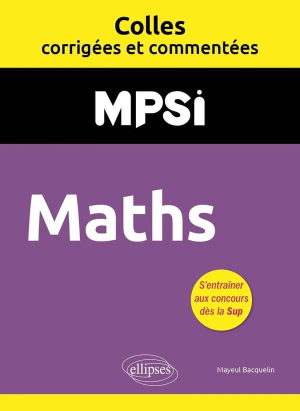 Maths : MPSI