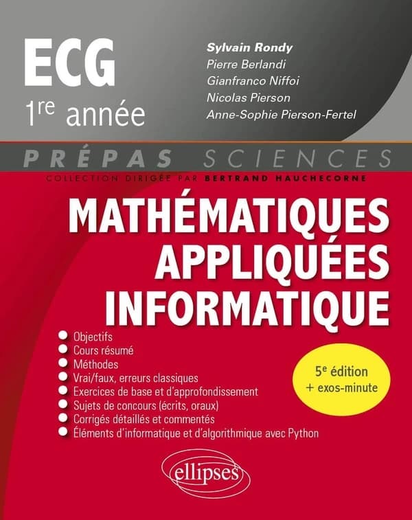 Mathématiques appliquées informatique, ECG, 1re année (5e éd.)