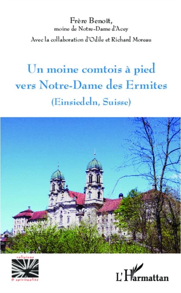 Un moine comtois à pied vers Notre-Dame des Ermites, Einsiedeln, Suisse