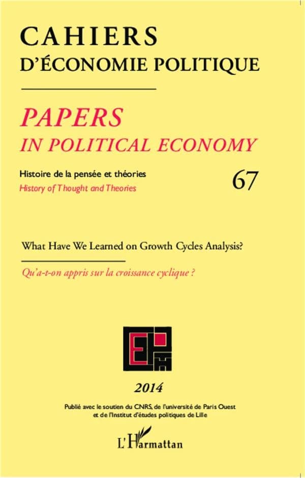 Cahiers d'économie politique n.67 : what have we learned on growth cycles analysis ?