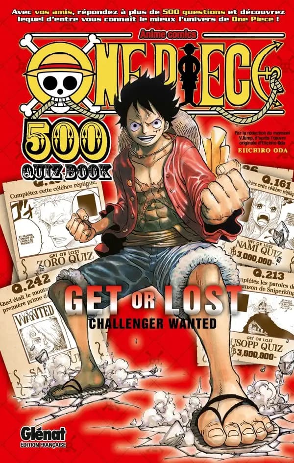 One piece : 500 quiz book (Édition française) par la rédaction du mensuel "V Jump" ; d'après l'oeuvre originale d'Eichiro Oda